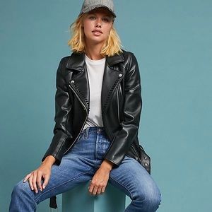 Anthropologie Whipstitch Moto Jacket